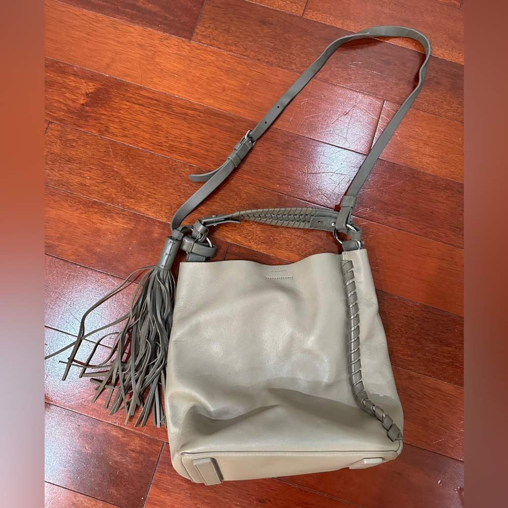 All saints Crossbody Bucket Bag